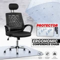 ChairwithFloorProtectiveCarpetHighBackMeshErgonomicComputerSeatwithAdjustableHeadrest-5.webp