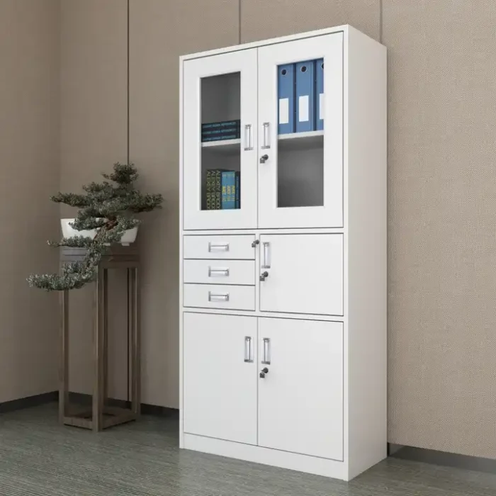 H23845d51d6334d2ba942dfe9c56bd70ej.jpg_720x720q50.webp 2-Door metallic filling cabinet with safe - Image 2