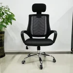 High back headrest office chair