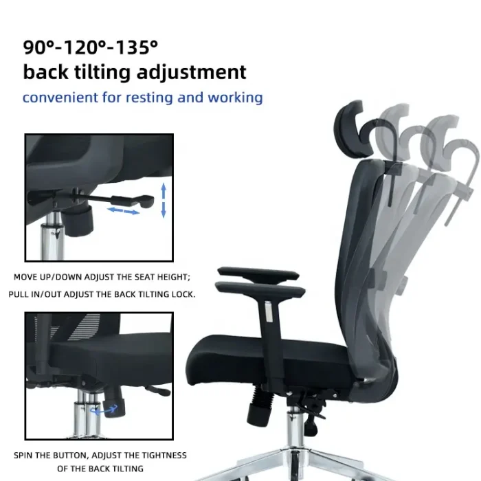 High back orthopedic office  seat - Image 4