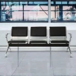 3-link padded waiting bench