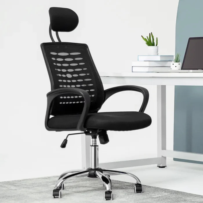 HighBackMeshErgonomicOfficeStaffComputerDeskChairClerkTaskSeatwithAdjustableHeadrest.webp