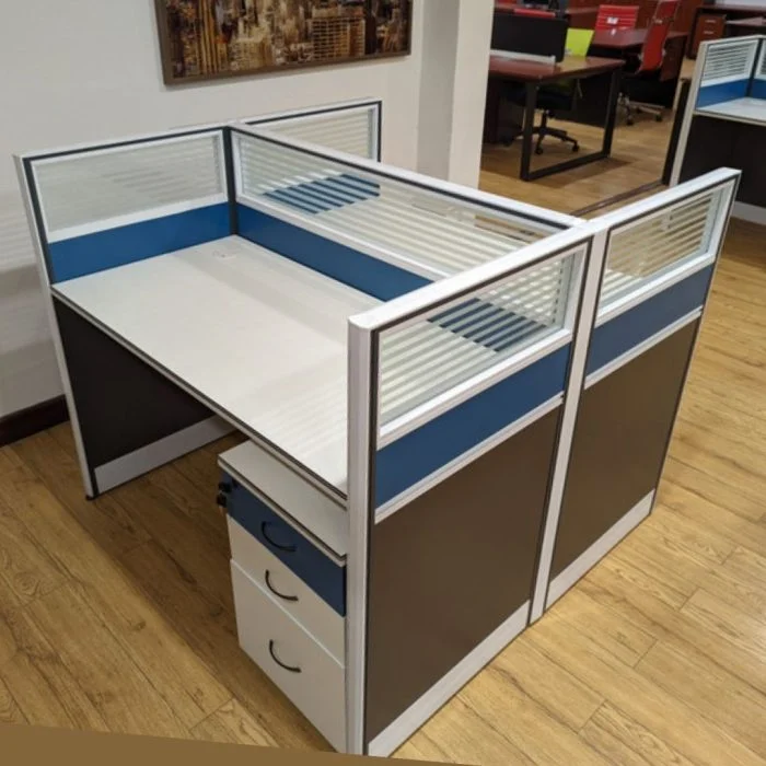 Two-way modular office workstation