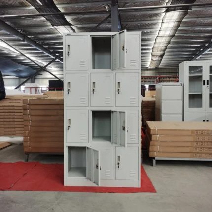 12-Locker steel office cabinet