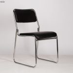 chrome stackable visitor chairs