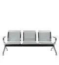 Three link metallic office visitor's bench