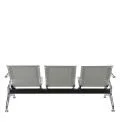 Three link metallic office visitor's bench