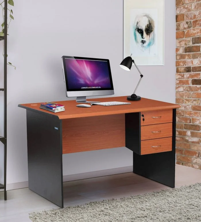 1.4 meters economic office desk (cherry)
