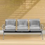 3-Link metallic waiting bench