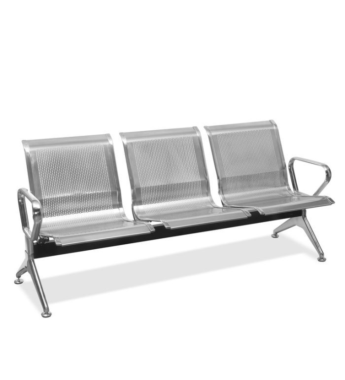 3-Link metallic waiting bench - Image 2