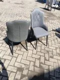 Elegant Upholstered Faux Dining Chairs
