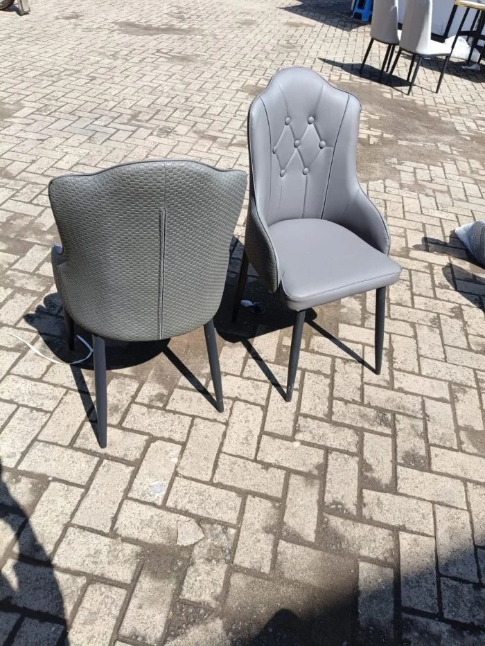 Elegant Upholstered Faux Dining Chairs