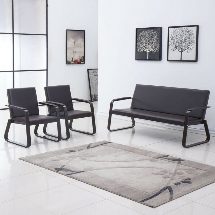 Five-Seat Leather Executive Sofa