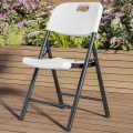 Patio White Foldable Chair (Stackable)