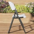 Patio White Foldable Chair (Stackable)