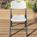 Patio White Foldable Chair (Stackable)