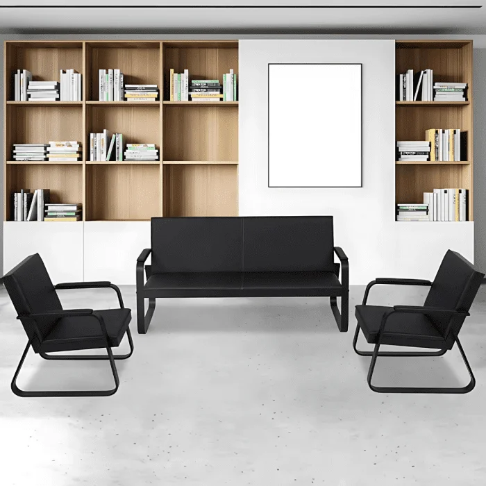 Five-Seat Leather Executive Sofa
