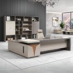 1.8M L-Shaped Executive Office Desk – Stylish and spacious office desk for professionals.