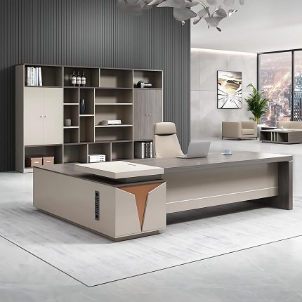 1.8M L-Shaped Executive Office Desk – Stylish and spacious office desk for professionals.