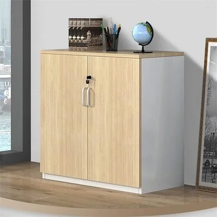 2-Door Wooden Credenza Cabinet