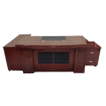 1.6m Mahogany Executive Office Desk – Spacious & Elegant Workspace Solution