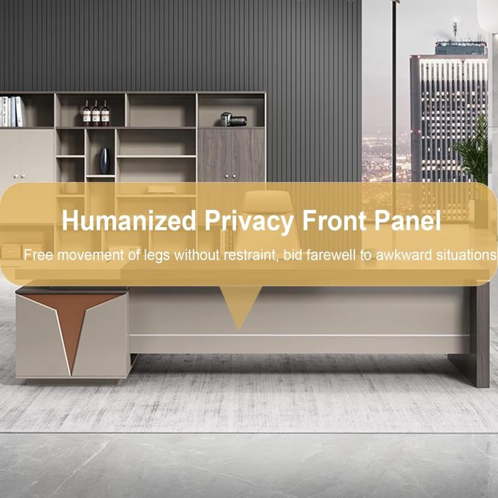 1.8M L-Shaped Executive Office Desk – Stylish and spacious office desk for professionals.