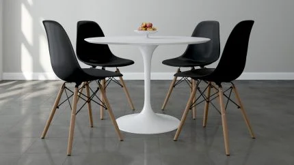 4-Seater Eames Dining Set - Black