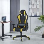 high back leather gaming chair, ergonomic PU leather gaming chair, reclining gaming chair with footrest, high back executive gaming chair, swivel leather desk chair, gaming chair with lumbar support, heavy duty leather gamer chair, adjustable armrests gaming chair, computer desk gaming chair, headrest pillow gaming chair, racing style leather chair, gamer throne leather chair, high back computer chair, comfortable streamer seat, high density foam gaming seat, luxury leather gamer chair, gaming office swivel chair, ergonomic leather desk seat, PC gaming chair leather, professional gaming seat