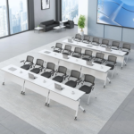 foldable conference table, mobile flip top training table, foldable boardroom table, movable folding conference table, flip top office meeting table, portable conference table with wheels, folding seminar table, collapsible boardroom table, modular foldable conference table, office training room table foldable, heavy duty flip top table, lockable wheel foldable meeting table, space saving conference table, folding office desk for meetings, mobile seminar boardroom table, modern foldable training table, multi purpose folding office table, wooden flip top conference table, steel frame foldable meeting table, nesting conference table