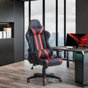 ergonomic racing gaming chair, racing style office desk chair, high back racing gaming chair, adjustable ergonomic gaming seat, reclining racing style gaming chair, high back gaming chair with lumbar support, gaming desk chair with headrest cushion, PU leather racing gaming seat, ergonomic swivel gaming chair, heavy duty racing gamer seat, gamer office desk chair, computer gaming chair with armrests, posture support racing gaming chair, executive racing style desk chair, reclining gamer chair with footrest, breathable leatherette gaming chair, ergonomic PC gaming chair, bucket seat gaming chair, heavy duty ergonomic gamer chair, professional racing style gaming seat