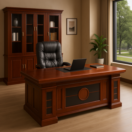 executive office desk, luxury executive desk, modern manager office desk, L shaped executive desk, wooden executive office table, director office desk, executive workstation desk, premium mahogany executive desk, executive desk with side cabinet, large executive computer desk, heavy duty executive office table, CEO executive office desk, leather inlay executive desk, managerial writing desk, classic executive desk, high end office table, executive desk with drawers, corporate executive desk, 1.8m executive office desk, contemporary executive table